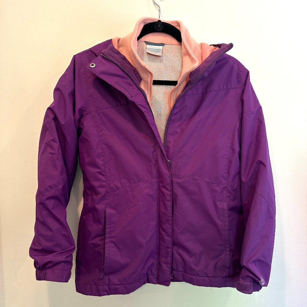 Columbia Interchange 2 piece rain coat with zip out fleece liner